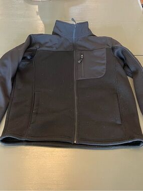 Swiss Tech Black Lightweight Full-Zip Shirt Jacket